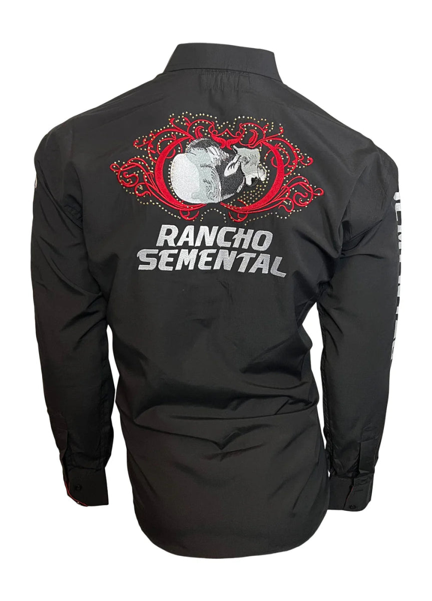 RANCHO SEMENTAL Black Long Sleeve Shirt - Rancho Sementalvariable