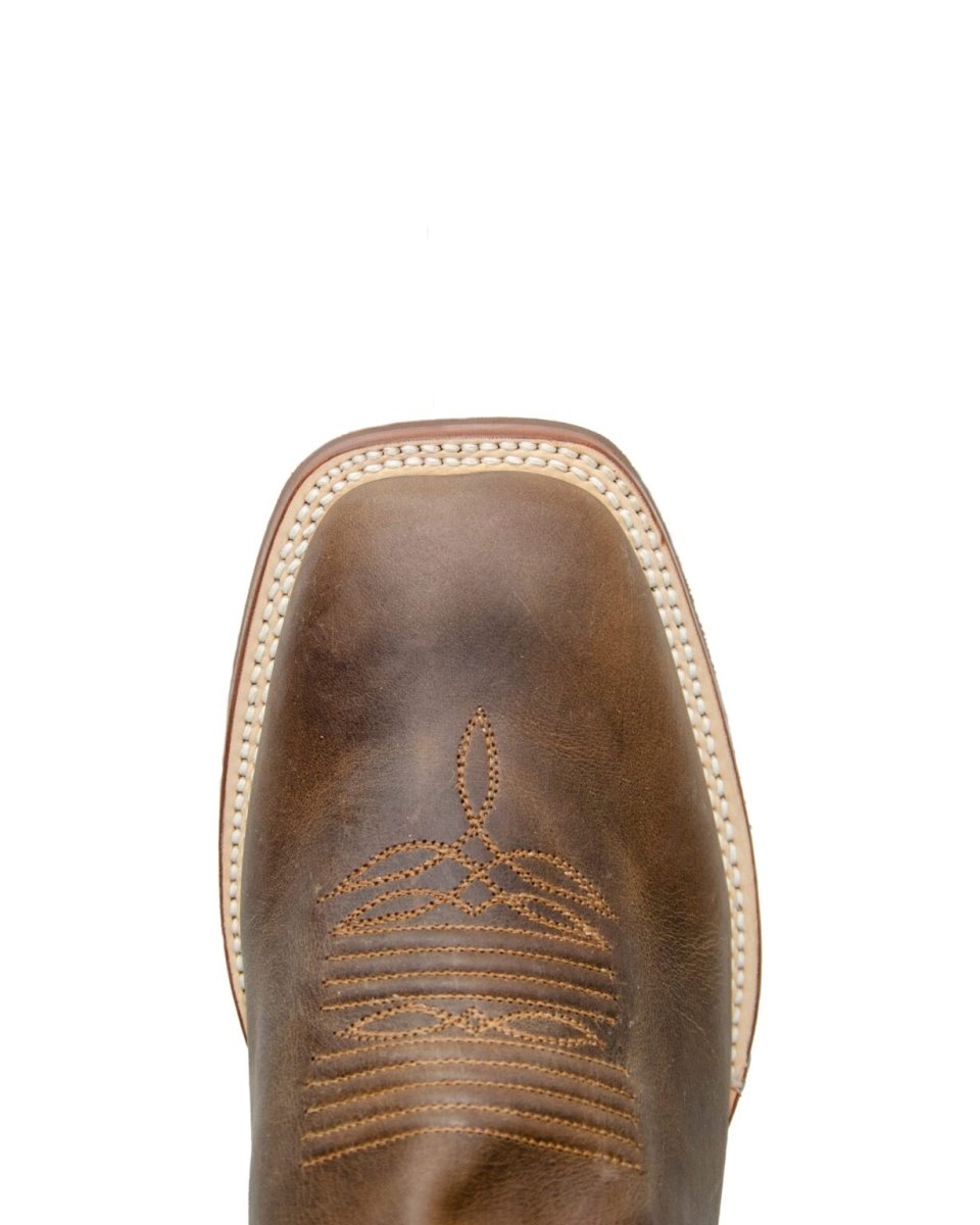 RANCHO SEMENTAL MEN'S Vento Paja Western Boots Whit White Top / Rubber Sole - Rancho Sementalvariable