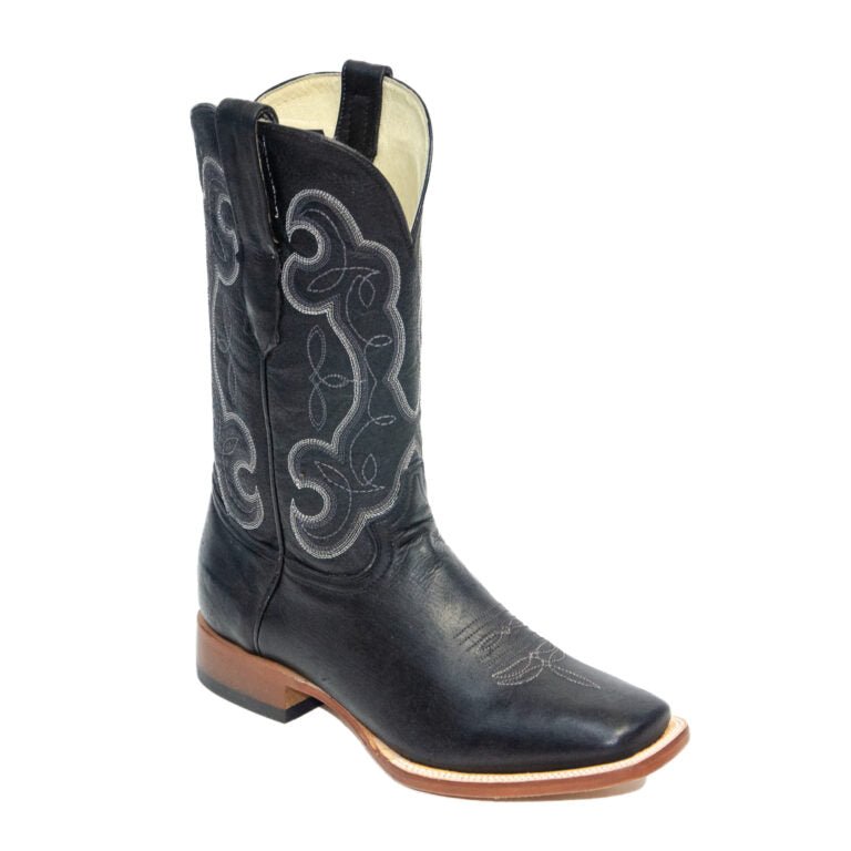 REPARO TX Men’s Liga Black Western Boots Whit Black Top - Rancho Sementalvariable