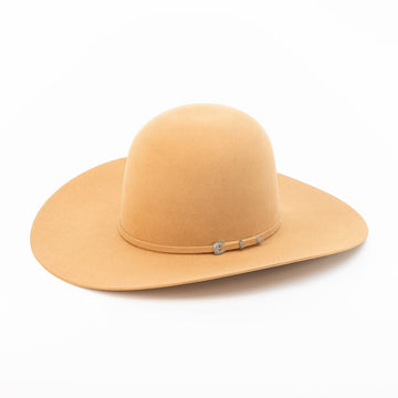 RODEO KING Camel 7X Open Crown 4.5" Brim Felt Cowboy Hat - Rancho Sementalvariable
