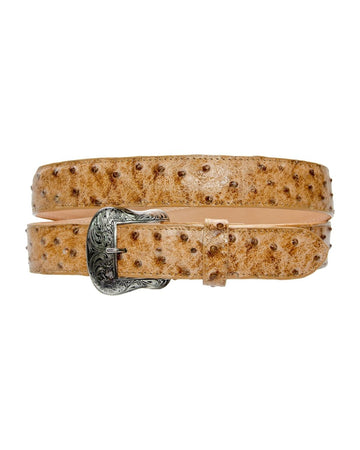 TANNER MARK BELT Orix Ostrich Print - Rancho Sementalvariable