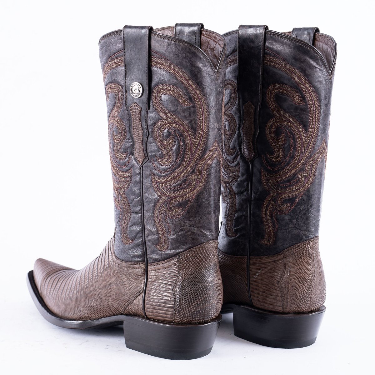 TANNER MARK EXOTIC LEATHER Lizard MD KT Cowboy Boots Snip Toe - Rancho Sementalvariable