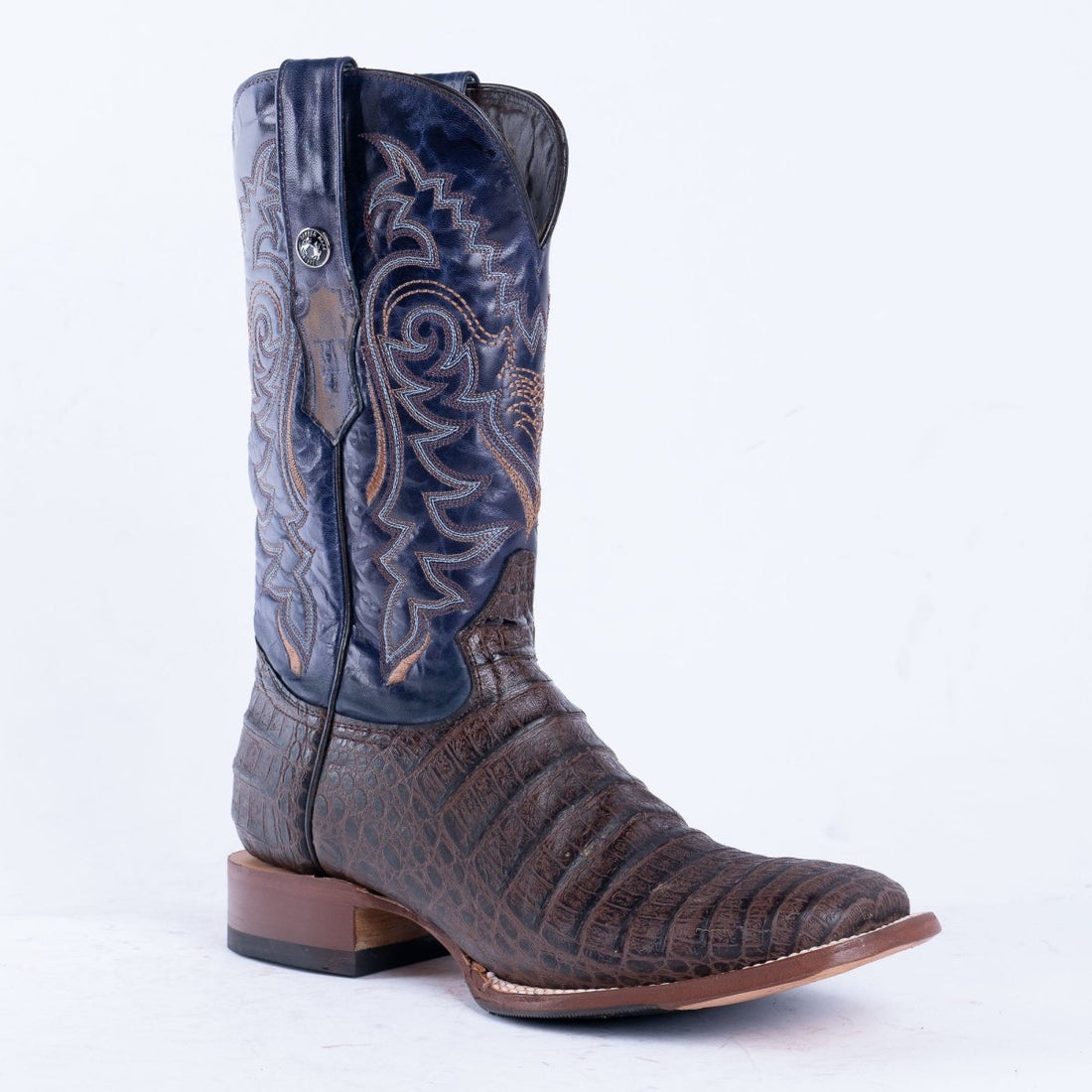 TANNER MARK MEN'S Caiman Belly Brown Western Boots Whit Hybrid Sole - Rancho Sementalvariable