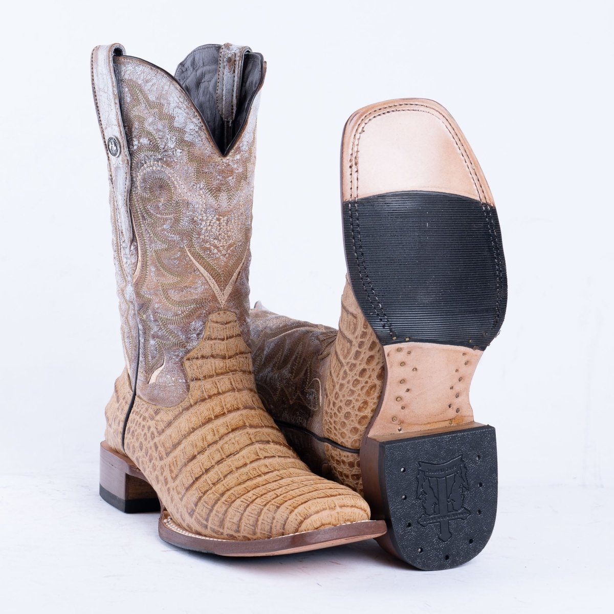 TANNER MARK MEN'S Caiman Belly Orix Western Boots Whit Hybrid Sole - Rancho Sementalvariable