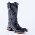 TANNER MARK MEN'S Croc Hornback Black Print Western Boots - Rancho Sementalvariable