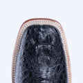 TANNER MARK MEN'S Croc Hornback Black Print Western Boots - Rancho Sementalvariable