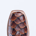TANNER MARK MEN’S Monster Fish Cognac Matte Print Western Boots - Rancho Sementalvariable