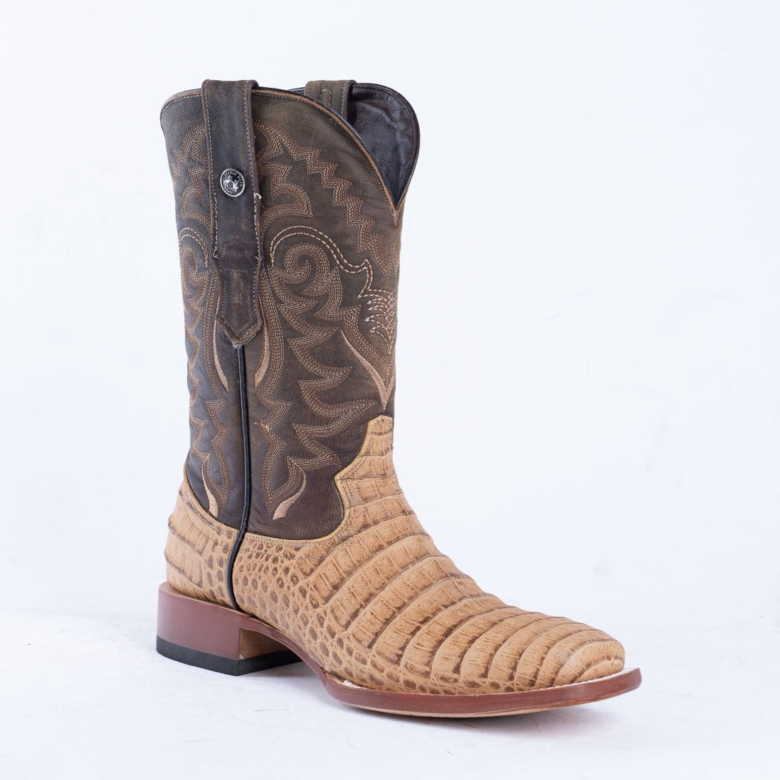 TANNER MARK MEN'S Print Croc Belly MD Antique Cowboy Boots - Rancho Sementalvariable