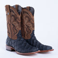 TANNER MARK MEN'S Print Monster Fish MD Black Cowboy Boots - Rancho Sementalvariable