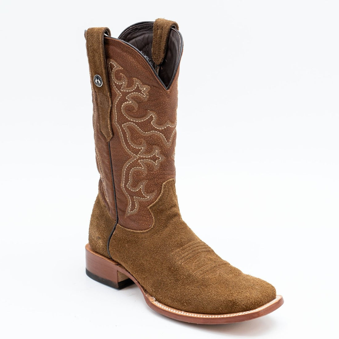 TANNER MARK MEN'S Ruff Out Brown Cowboy Boots - Rancho Sementalvariable