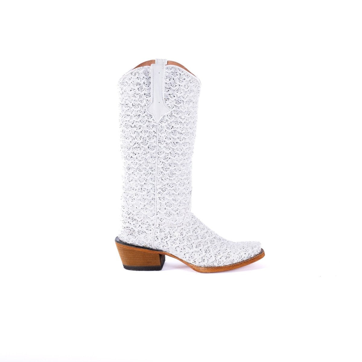 TANNER MARK WOMEN’S Dragon White & Silver Complete Cowgirl Boots - Rancho Sementalvariable