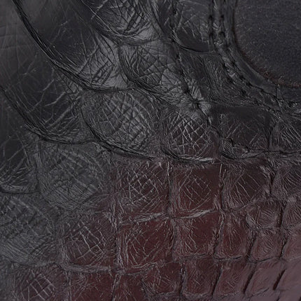 ENGRAVED MAHOGANY PYTHON WESTERN BOOTS
