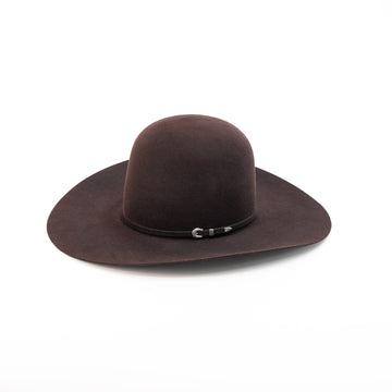 RODEO KING Black Cherry 10X Open Crown 4.5" Brim Felt Cowboy Hat