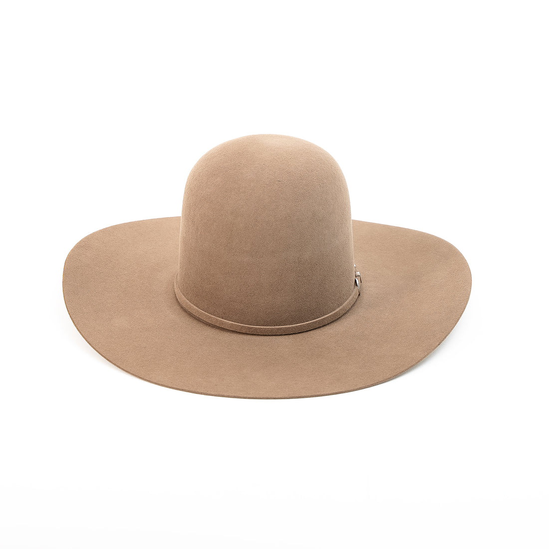 RODEO KING Tan Belly 10X Open Crown 4.5" Brim Felt Cowboy Hat