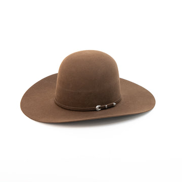 RODEO KING Whiskey 7X Open Crown 4.5" Brim Felt Cowboy Hat