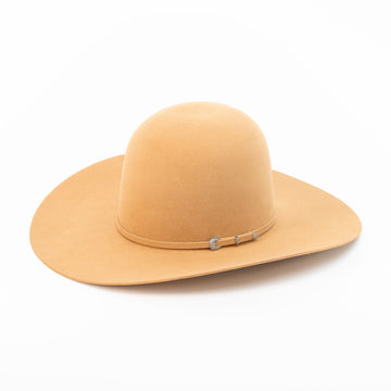 RODEO KING Camel 7X Open Crown 4.5" Brim Felt Cowboy Hat