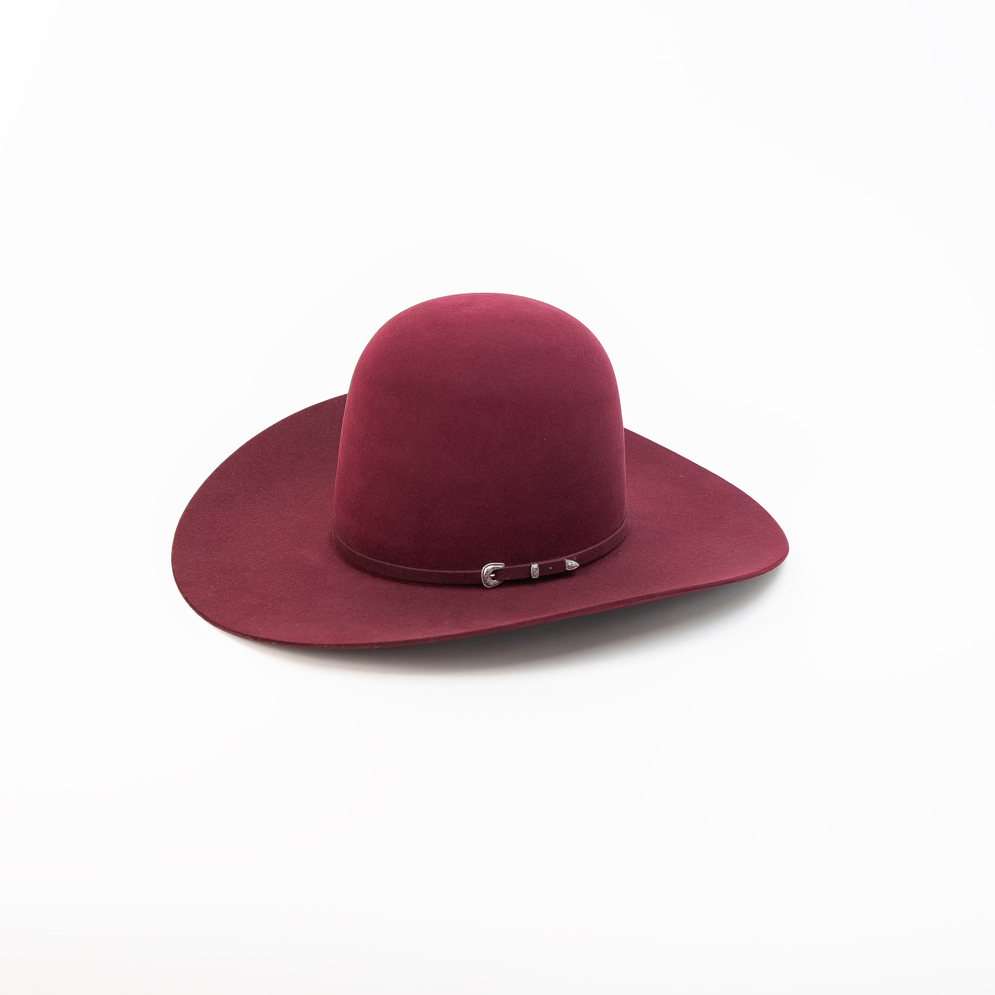 RODEO KING Merlot 7X Open Crown 4.5" Brim Felt Cowboy Hat