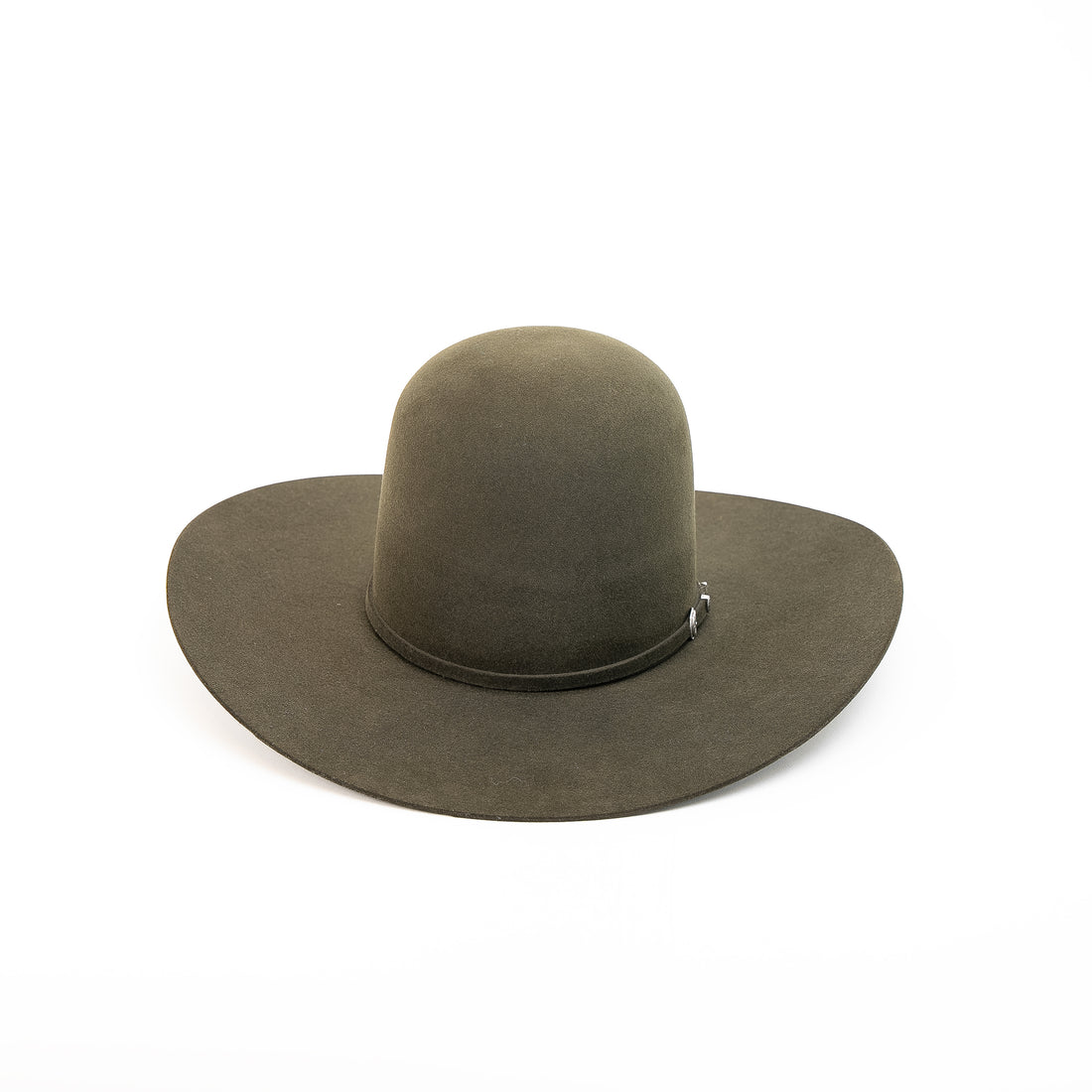 RODEO KING Mosgreen 7X Open Crown 4.5" Brim Felt Cowboy Hat