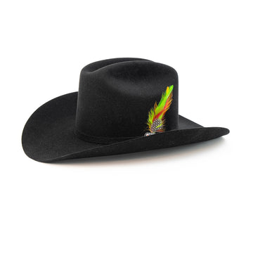 SEMENTAL Black 10X Sinaloa 4" Brim Felt Cowboy Hat