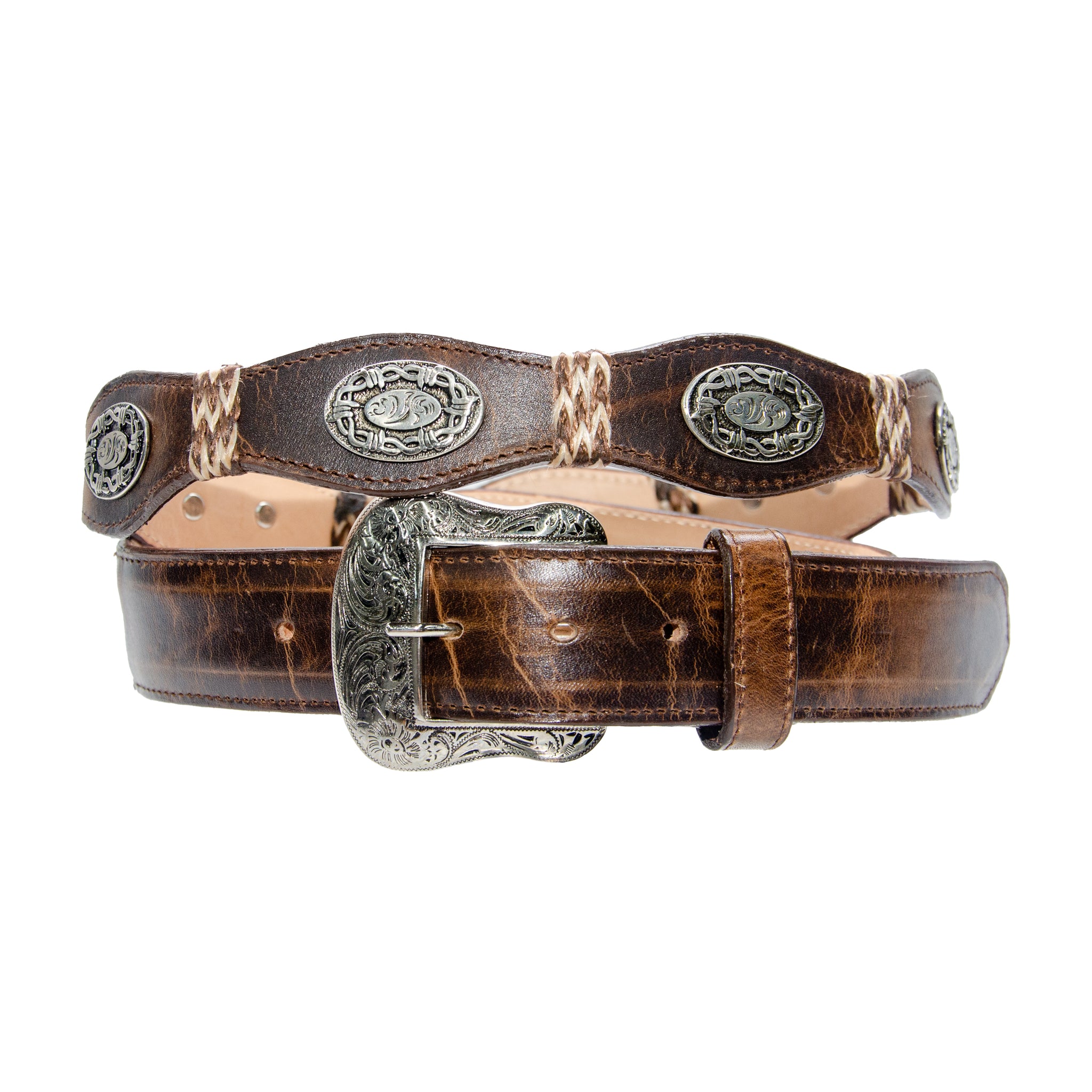 TANNER MARK BELT Damiana Mocha Concho