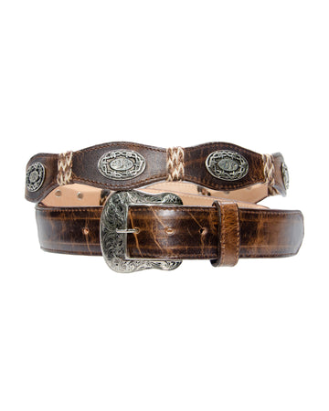 TANNER MARK BELT Damiana Mocha Concho