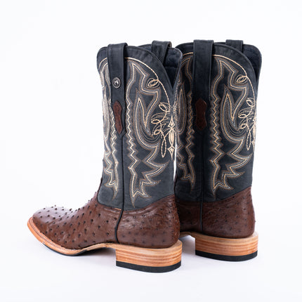 TANNER MARK MEN'S EXOTIC LEATHER Ostrich CC Kango Tabac Cowboy Boots