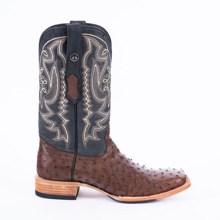 TANNER MARK MEN'S EXOTIC LEATHER Ostrich CC Kango Tabac Cowboy Boots