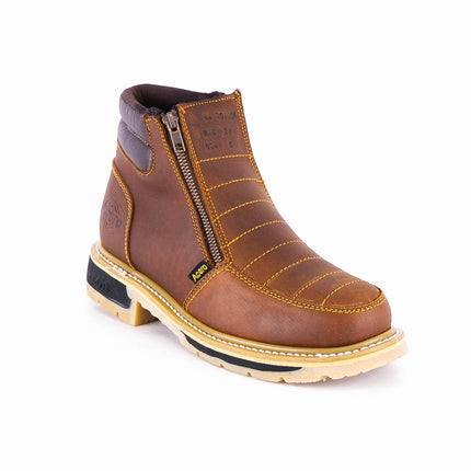 ACERO Oiled Honey Ankle Zipper Boot - Rancho Sementalvariable