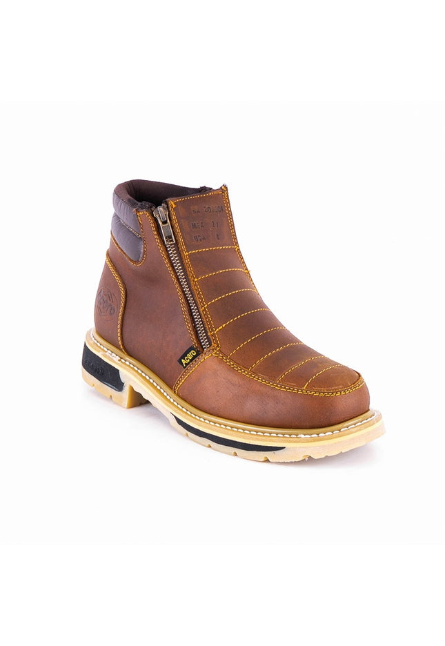 ACERO Oiled Honey Ankle Zipper Boot - Rancho Sementalvariable