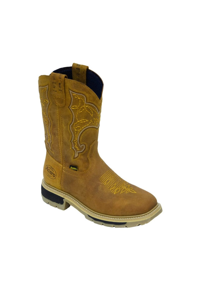 ACERO WORK BOOTS Crazy Honey Whit Bicolor Sole - Rancho Sementalvariable