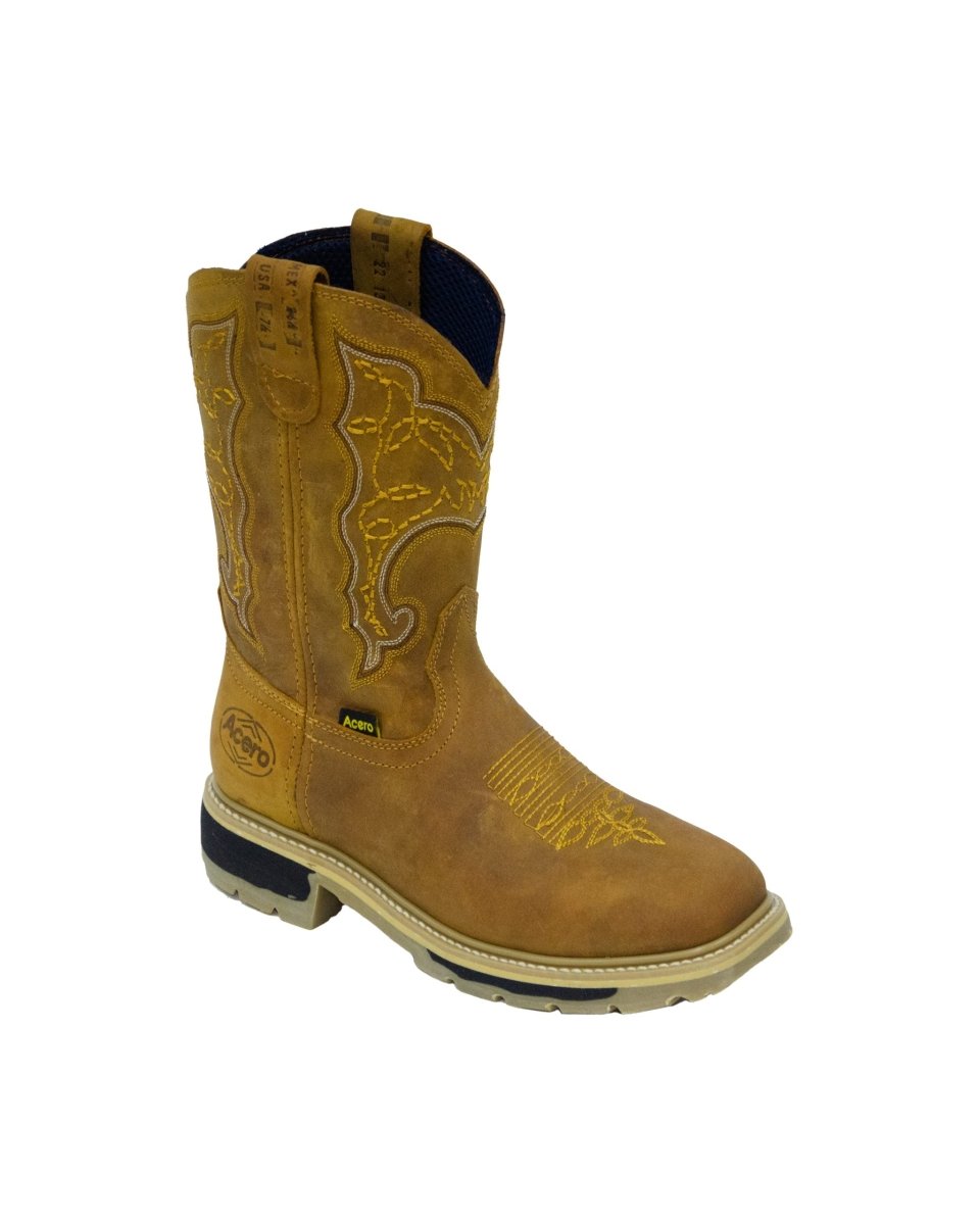 ACERO WORK BOOTS Crazy Honey Whit Bicolor Sole - Rancho Sementalvariable