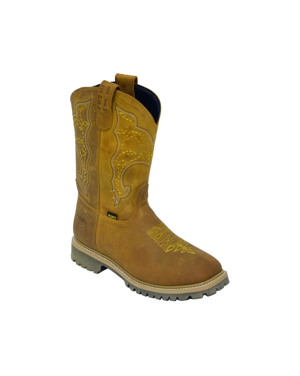 ACERO WORK BOOTS Crazy Honey Whit Tractor Sole - Rancho Sementalvariable