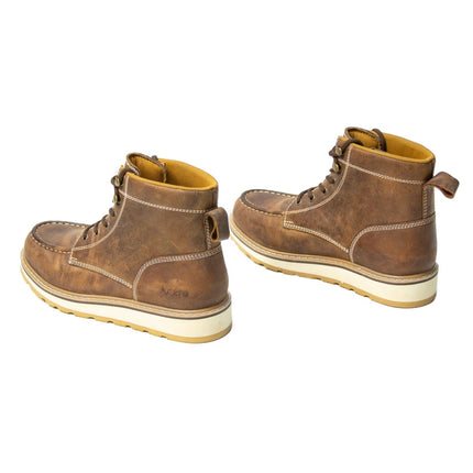 ACERO WORK SHOES Horse Tan Moc Toe Lace Up - Rancho Sementalvariable