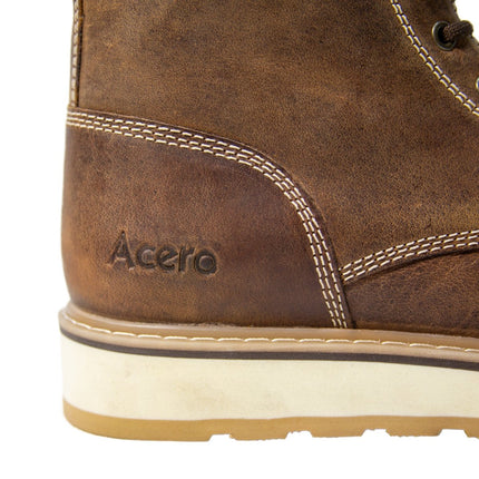 ACERO WORK SHOES Horse Tan Moc Toe Lace Up - Rancho Sementalvariable