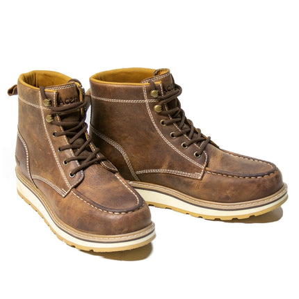 ACERO WORK SHOES Horse Tan Moc Toe Lace Up - Rancho Sementalvariable