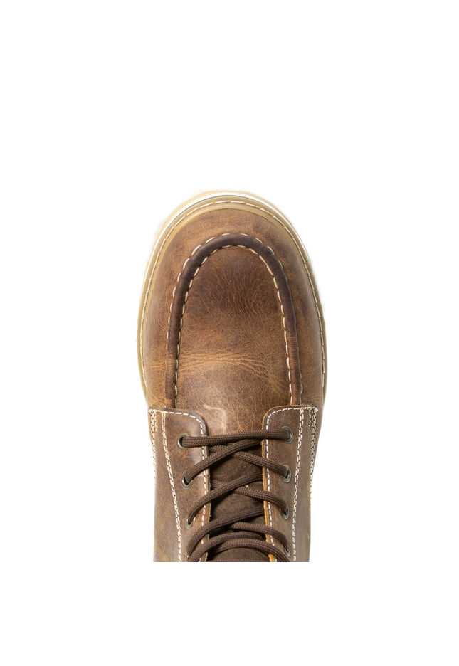 ACERO WORK SHOES Horse Tan Moc Toe Lace Up - Rancho Sementalvariable