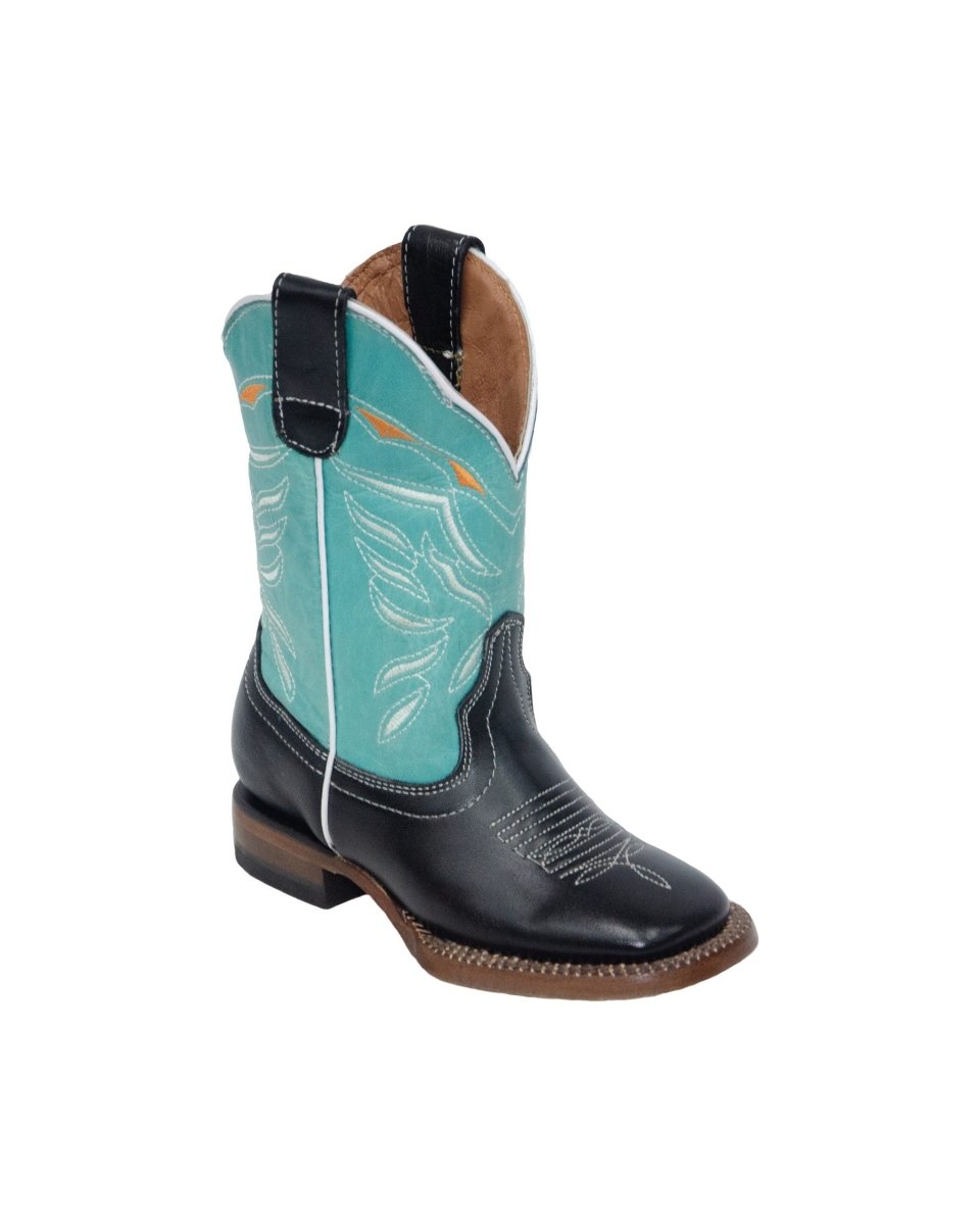 Gordy Midnight Black / Turquoise Top - Rancho Sementalvariable