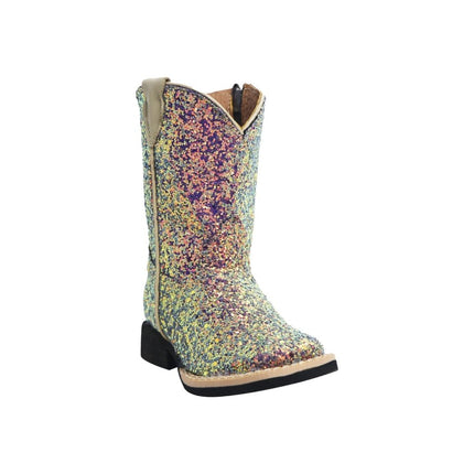 Mermaid Cowgirl Blue Sparkle Zipper - Rancho Sementalvariable