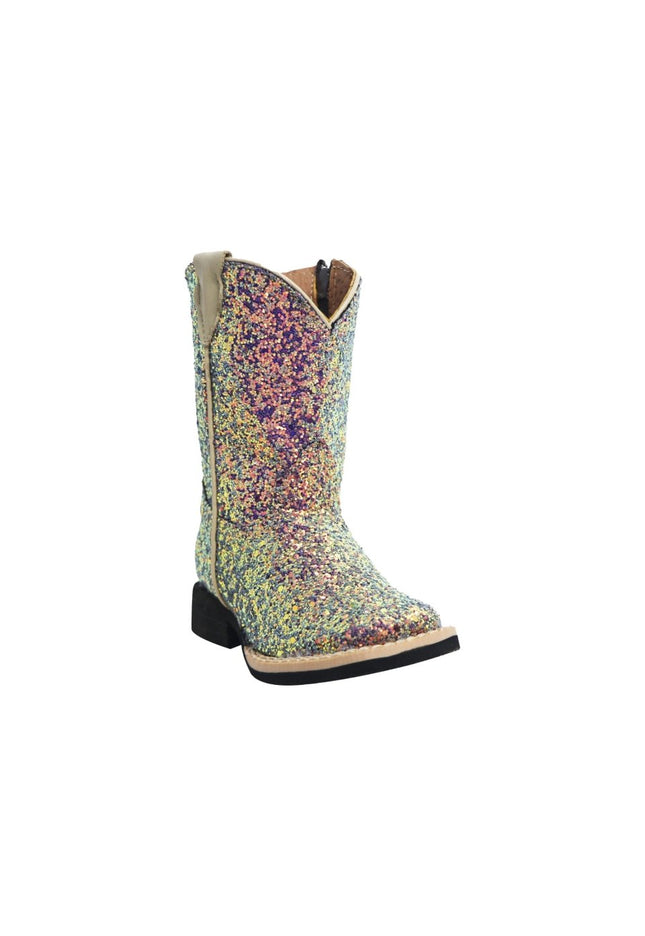 Mermaid Cowgirl Blue Sparkle Zipper - Rancho Sementalvariable