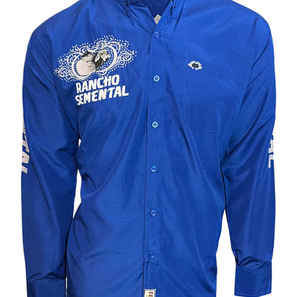 RANCHO SEMENTAL Blue Long Sleeve Shirt - Rancho Sementalvariable