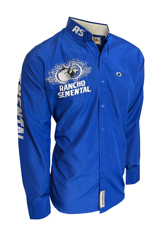 RANCHO SEMENTAL Blue Long Sleeve Shirt - Rancho Sementalvariable