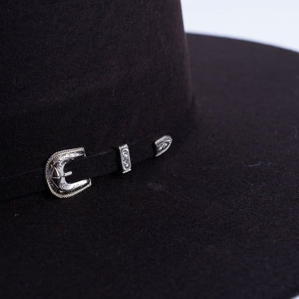 RANCHO SEMENTAL Brown 3X Open Crown 4.5" Brim Felt Cowboy Hat - Rancho Sementalvariable