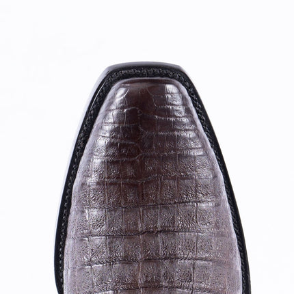 RANCHO SEMENTAL EXOTIC LEATHER Caiman Belly Brown Cowboy Boots - Rancho Sementalvariable