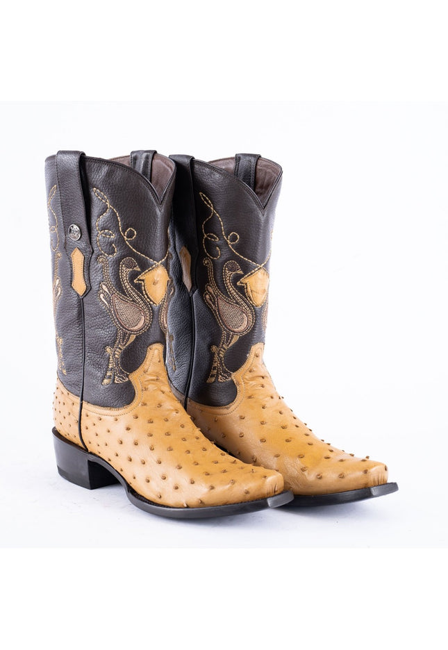 RANCHO SEMENTAL EXOTIC LEATHER Ostrich Orix Cowboy Boots - Rancho Sementalvariable