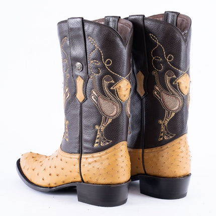 RANCHO SEMENTAL EXOTIC LEATHER Ostrich Orix Cowboy Boots - Rancho Sementalvariable
