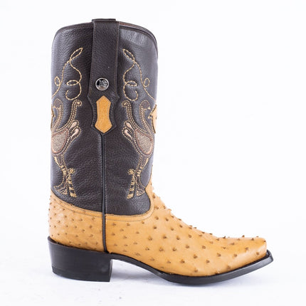 RANCHO SEMENTAL EXOTIC LEATHER Ostrich Orix Cowboy Boots - Rancho Sementalvariable