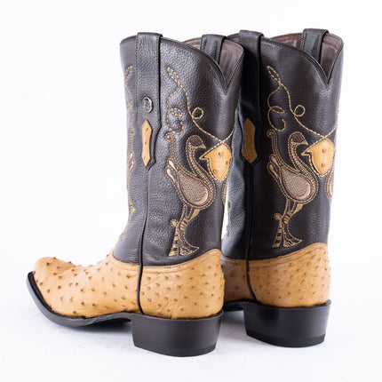 RANCHO SEMENTAL EXOTIC LEATHER Ostrich Orix Cowboy Boots - Rancho Sementalvariable