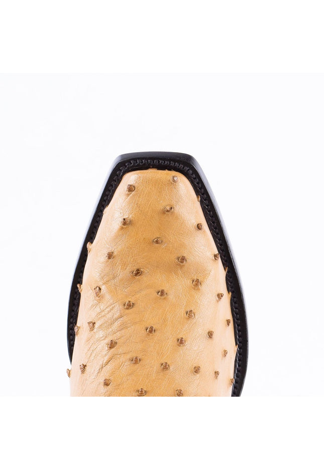 RANCHO SEMENTAL EXOTIC LEATHER Ostrich Orix Cowboy Boots - Rancho Sementalvariable
