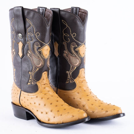 RANCHO SEMENTAL EXOTIC LEATHER Ostrich Orix Cowboy Boots - Rancho Sementalvariable