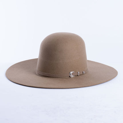 RANCHO SEMENTAL Fawn 3X Open Crown 4.5" Brim Felt Cowboy Hat - Rancho Sementalvariable